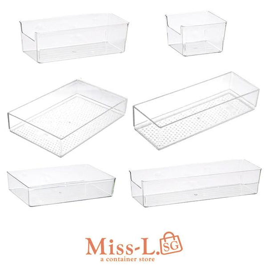 Buy 4 get 20%!BESO-Drawer Organizer Divider Sorting Box Transparent Accessory Tray