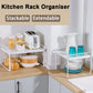 VERTA-Stackable Extendable Kitchen Rack Organizer