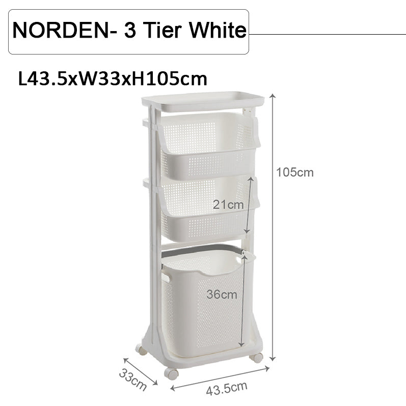 NORDEN Movable Laundry Storage Rack