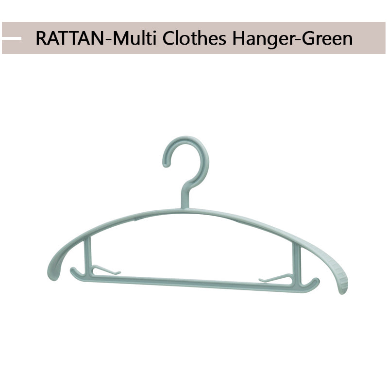 RATTAN Non-Slip Multi Clothes Hanger 20Pcs Set