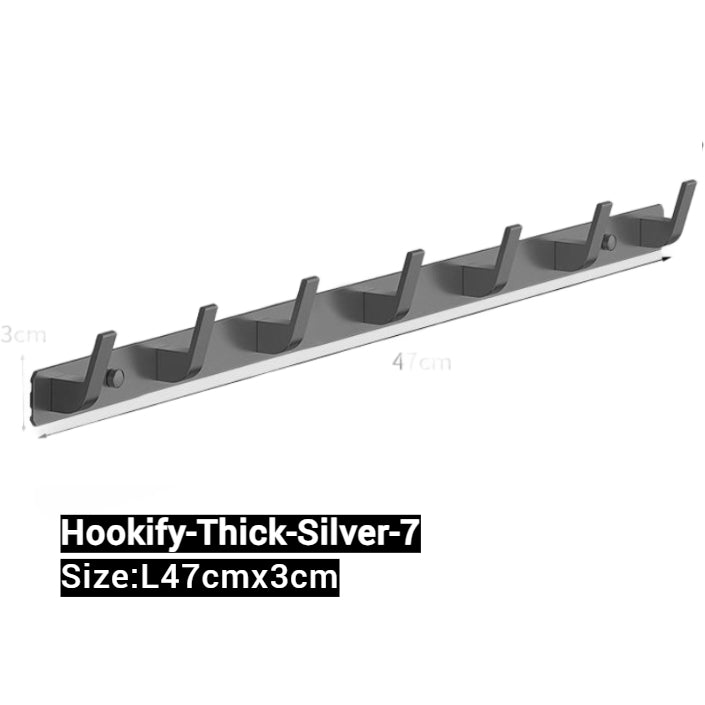 Hookify-Invisible Foldable Wall-Mounted Clothes Hook with Free Punching Design
