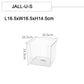 JALL-Desk Drawer Organizer Box Transparent Box Storage Box